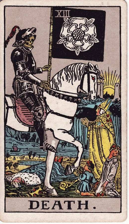 Lámina XIII, La Muerte, del tarot Rider-Waite-Smith
